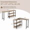 Costway 360° Rotatable Sofa Side Table L-shaped Laptop Desk Snack Table withShelf Patented Brown/Natural/Walnut/Rustic Brown